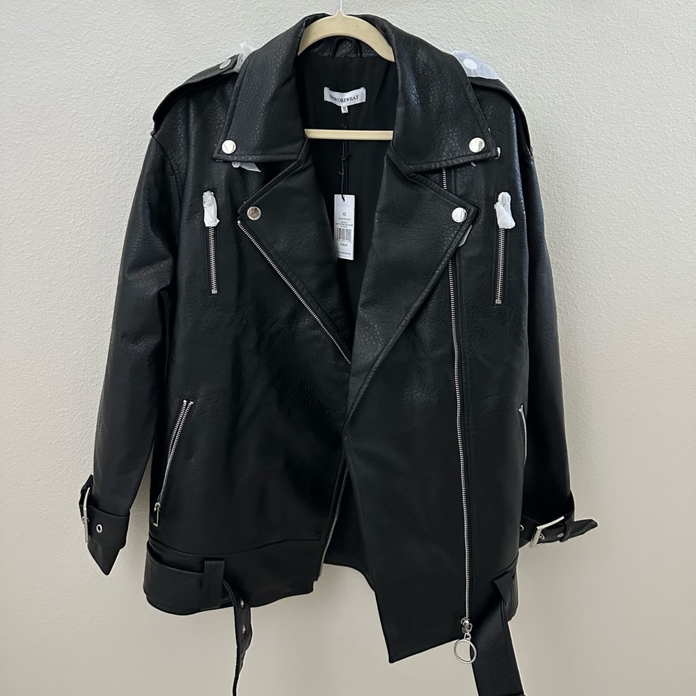 WeWoreWhat Oversized Moto Jacket